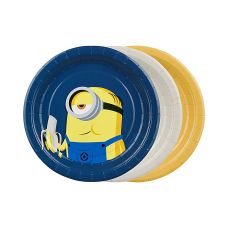 Talerzyki Jednorazowe Minionki 18 cm Mix Wzorów 6 szt.