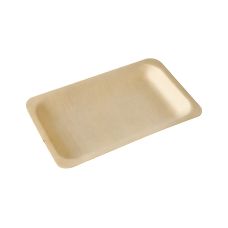 Tacka drewniana prostokątna 19,5 x 14 cm naturalna 50 sztuk opakowanie B2B
