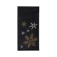 Torebki-serwetki na sztućce papierowe premium airlaid Christmas Night 40 x 40 cm 50 szt.