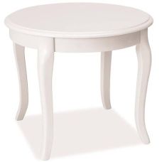 Ława kawowa biała okrągła 60 cm Scandi Signal