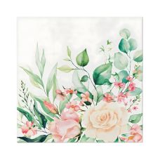 Serwetki papierowe Premium Airlaid Floral Moments 1/4 składane 40 x 40 cm 50 sztuk