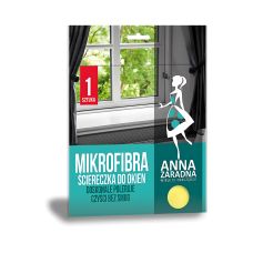 Ściereczka z mikrofibry do okien ANNA ZARADNA żółta 1 szt.