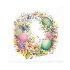 Serwetki papierowe 3-warstwowe Easter Wreath 33 x 33 cm 20 szt.