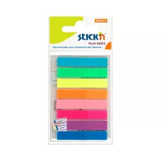 Zakładki indeksujące samoprzylepne mix 8 kolorów neonowych 8x45mm