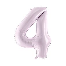Balon Foliowy Cyfra 4 Fioletowy Pastelowy 72cm