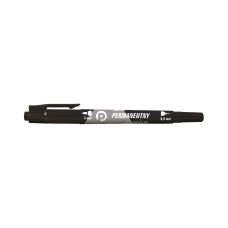 Marker permanentny Tetis premium 2-końcówki czarny