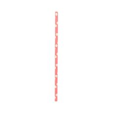 Słomki papierowe PARTY GO w kropki różowe 19,5 cm 12 sztuk