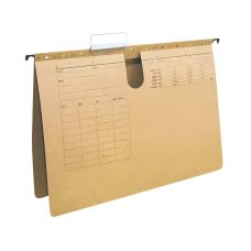 Skoroszyt zawieszkowy Q-CONNECT kartonowy A4 250gsm jasnobrązowy