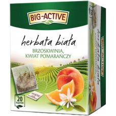 Herbata biała BIG-ACTIVE Brzoskwinia i kwiat pomarańczy 20 torebek