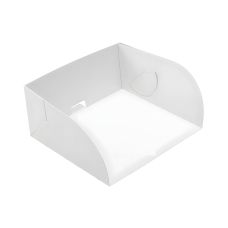 Kartonik papierowy do ciast szufelka biały 13 x 12 x 6 cm 100 sztuk