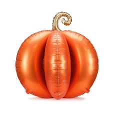 Balon Foliowy Stojący Dynia 3D Pomarańczowy 90x90 cm