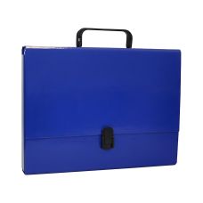 Teczka pudełko OFFICE PRODUCTS z polipropylenu A4 5 cm granatowa z rączką i zamkiem