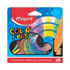 Kreda Chodnikowa Color'Peps 6 Kolorów Kwadratowa