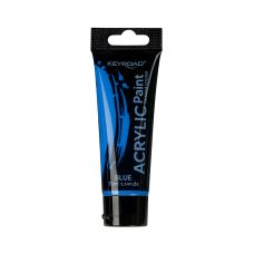 Farba akrylowa KEYROAD niebieska 75ml tubka do malowania biurowego i eventowego