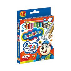 Kredki Szkolne Bambino 12 Kolorów z Glinki Kaolinowej 15cm