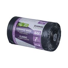 Worki na odpady DONAU EXPERT, klasyczne, LDPE, 60l, 50 szt., czarne