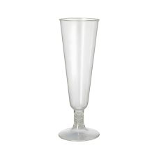 Kieliszki PLA do szampana przezroczyste 100 ml 5,5 x 16 cm 6 sztuk