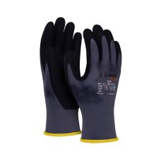 Rękawice ochronne DONAU SAFETY Flex kat. II rozmiar 8 szaro-czarne