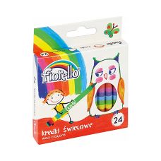 Kredki Świecowe Fiorello Zestaw 24 Kolorów Średnica 8 mm
