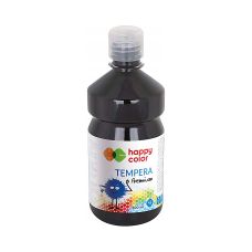 Farba Tempera Premium Czarna Happy Color 500ml