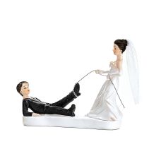 Figurka Para Młoda z Linką Dekoracyjna 13 cm