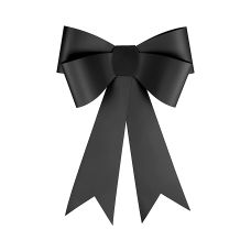 Kokarda Dekoracyjna DIY Czarna 55x71 cm