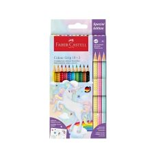 Kredki ołówkowe Grip Unicorn z naklejkami