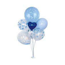 Zestaw balonów dekoracyjnych PARTY GO niebieskie 85 cm 7 sztuk