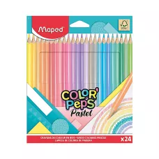 Kredki Color'Peps Pastel trójkątne 24 kolory
