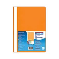 Skoroszyt DONAU z tworzywa PP A4 standard 120/180 mikronów pomarańczowy