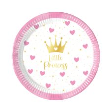 Talerze papierowe my little princess 20cm 8 szt.
