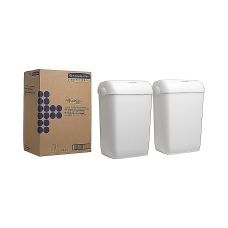 Kosz na Odpady Kimberly-Clark Aquarius Wolnostojący 43l Biały 2 sztuki