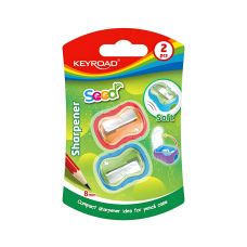 Temperówka plastikowa pojedyncza KEYROAD Seed z osłoną 8mm 2 sztuki blister