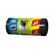 Worki na śmieci Jan Niezbędny Easy Pack czarne 35l zawiązywane 30 szt