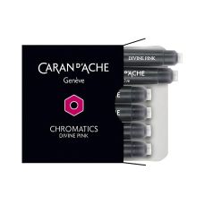 Naboje do piór CARAN D'ACHE Chromatics Divine Pink, 6 sztuk, różowe