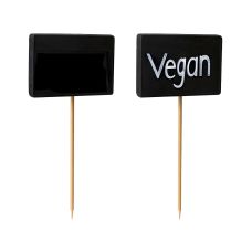 Patyczki do przekąsek papierowe wzór Blackboard 8,5 cm 100 sztuk