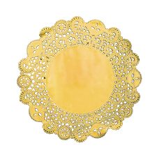 Podkładki pod talerze złote okrągłe ok. 35,5 cm (50 szt.)