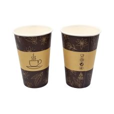 Kubek papierowy dyspersyjny jednorazowy 450 ml średnica 90 mm 50 sztuk