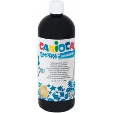 Farba Tempera Carioca 1000ml Czarna Szkolna Wodorozcieńczalna