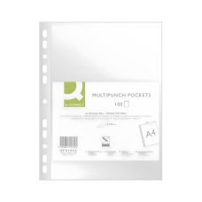 Koszulki na dokumenty Q-CONNECT PP A4 groszkowe 50 mikronów 100 szt.