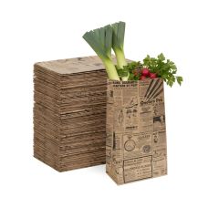 Torby papierowe TIMES z uchwytem 25 x 15 x 43,5 cm brązowe 250 sztuk