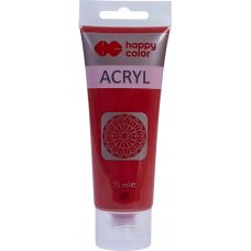 Farba Akrylowa Happy Color Ciemnoczerwona 75 ml do Drewna Papieru Tkanin