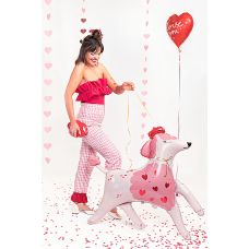 Balon Foliowy Pudel Dekoracyjny Mix Kolorów 119x108 cm
