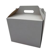 Pudełko cukiernicze kartonowe z uchwytem kwadratowe 26 x 26 x 25 cm 10 sztuk