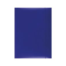 Teczka z gumką OFFICE PRODUCTS kartonowa A4 300gsm 3-skrzydłowa niebieska