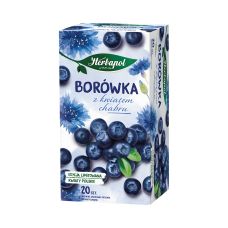 Herbata owocowo-ziołowa Herbapol borówka z kwiatem chabru 20 torebek