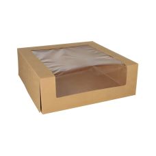 Pudełko na ciasto z okienkiem PLA 30 x 30 x 10 cm 25 sztuk