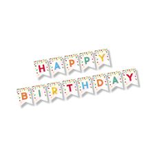 Girlanda papierowa Happy Birthday napis dekoracyjny 3,5 m 1 szt.