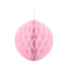 Kula Bibułowa Jasnoróżowa Dekoracyjna 20 cm