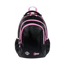 Plecak Szkolny Trzykomorowy dla Dziewczynki ST.RIGHT Black Glitter 20L